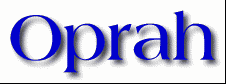 Oprah First Name