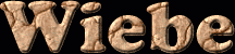 Wiebe First Name