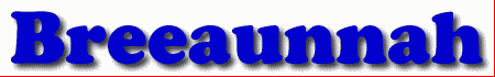 Breeaunnah First Name