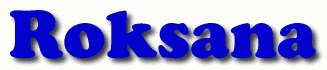 Roksana First Name