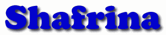 Shafrina First Name